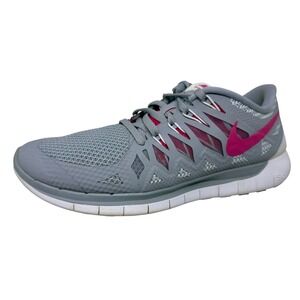 Nike Free 5.0 Womens Running Shoes Grey Pink 642199-006 Size 9.5